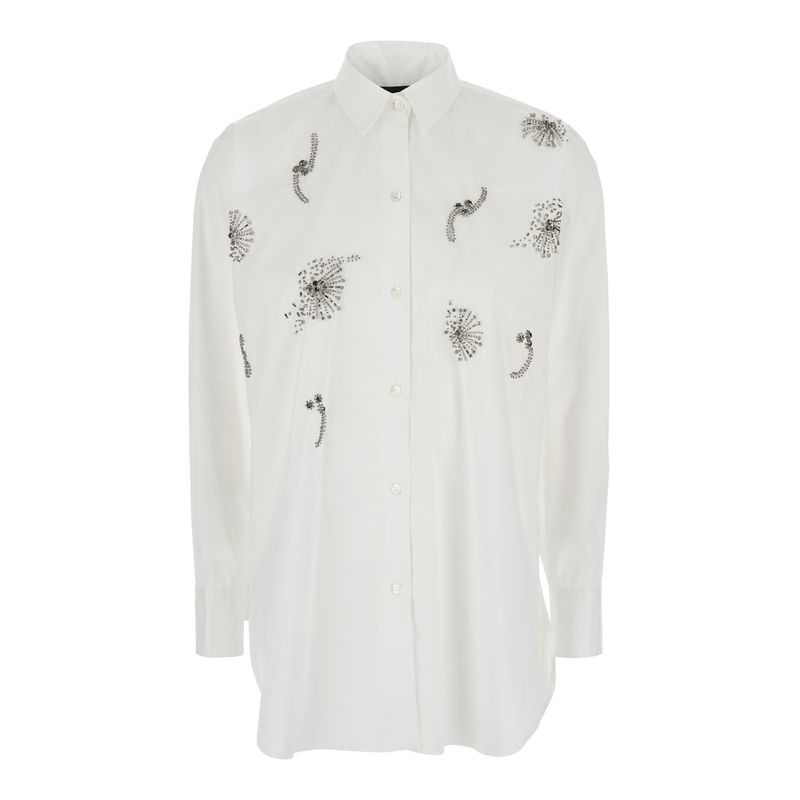 Plain Camicia Con Applicazioni
